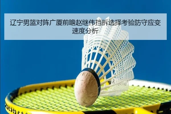 辽宁男篮对阵广厦前瞻赵继伟挡拆选择考验防守应变速度分析